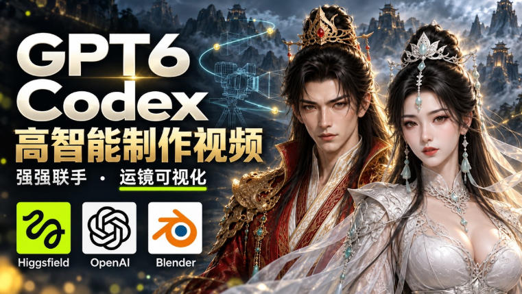 GPT-6 Astra×Codex高智能制作视频!联手Higgsfield,运镜可视化实战亿创资源网_优质资源分享平台_一站式资源获取亿创资源网 | 优质资源分享平台_一站式资源获取