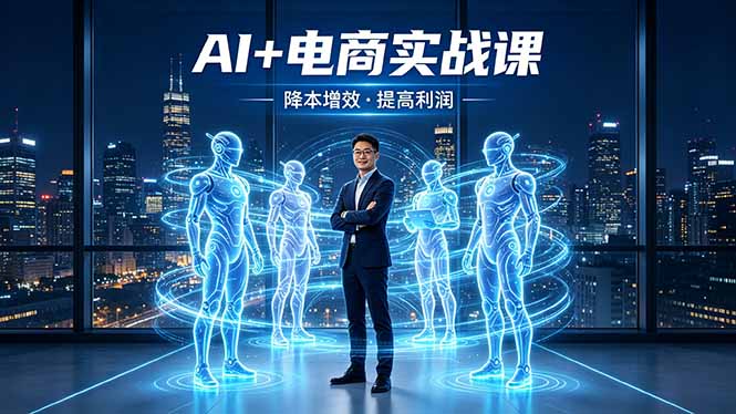 AI+电商实战课，1人+N个AI 智能体，把SOP变AI员工，实现降本增效提高利润亿创资源网_优质资源分享平台_一站式资源获取亿创资源网 | 优质资源分享平台_一站式资源获取