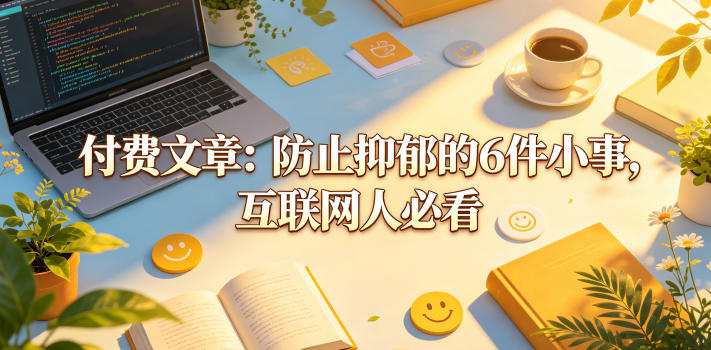 付费文章：防止抑郁的6件小事，互联网人必看！亿创资源网_优质资源分享平台_一站式资源获取亿创资源网 | 优质资源分享平台_一站式资源获取