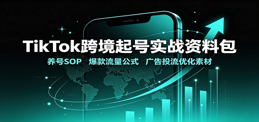 TikTok跨境起号实战资料包:养号SOP,爆款流量公式,广告投流优化素材亿创资源网_优质资源分享平台_一站式资源获取亿创资源网 | 优质资源分享平台_一站式资源获取