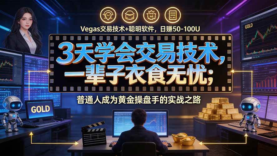 （20720期）3天学会做交易，普通人快速成为操盘手” Vegas交易系统+聪明软件 ， 日赚50-1000U， 长期稳定，小白轻松上手亿创资源网_优质资源分享平台_一站式资源获取亿创资源网 | 优质资源分享平台_一站式资源获取