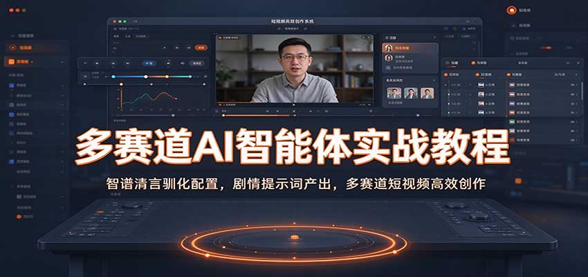 多赛道AI智能体实战教程：智谱清言驯化配置，剧情提示词产出，多赛道短视频高效创作亿创资源网_优质资源分享平台_一站式资源获取亿创资源网 | 优质资源分享平台_一站式资源获取
