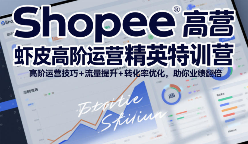Shopee虾皮高阶运营精英特训营，高阶运营技巧+流量提升+转化率优化，助你业绩翻倍（更新26年9月）亿创资源网_优质资源分享平台_一站式资源获取亿创资源网 | 优质资源分享平台_一站式资源获取