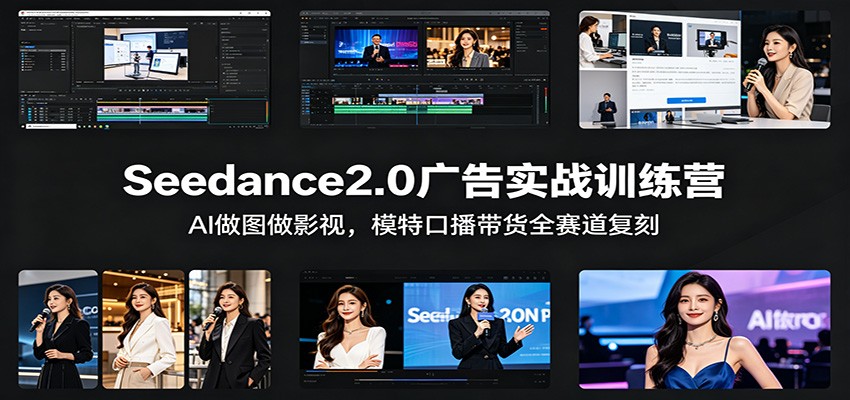 Seedance2.0广告实战训练营：AI做图做影视，模特口播带货全赛道复刻亿创资源网_优质资源分享平台_一站式资源获取亿创资源网 | 优质资源分享平台_一站式资源获取