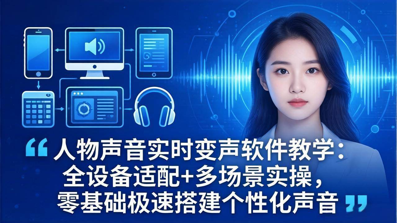 （18120期）人物声音实时变声软件教学：全设备适配+多场景实操，零基础极速搭建个性化声音亿创资源网_优质资源分享平台_一站式资源获取亿创资源网 | 优质资源分享平台_一站式资源获取