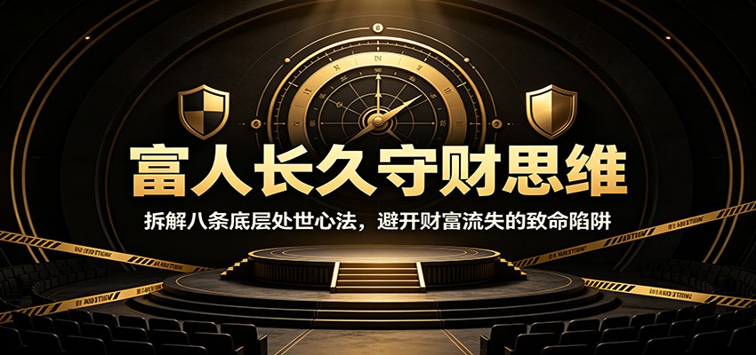 富人长久守财思维：拆解八条底层处世心法，避开财富流失的致命陷阱亿创资源网_优质资源分享平台_一站式资源获取亿创资源网 | 优质资源分享平台_一站式资源获取