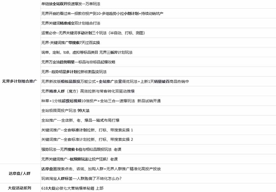 2026淘天开单秘籍PRO实战陪跑课程：全套落地运营玩法，一站式解决淘宝流量低、不出单难题(更新260823 - 第2张