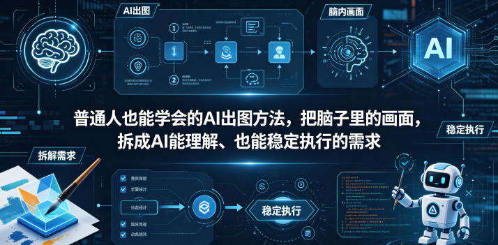 普通⼈也能学会的AI出图⽅法，把脑子里的画面，拆成AI能理解、也能稳定执行的需求【文档】亿创资源网_优质资源分享平台_一站式资源获取亿创资源网 | 优质资源分享平台_一站式资源获取