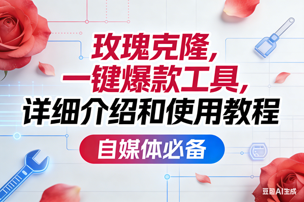 (17475期)玫瑰克隆,一键爆款工具详细介绍和使用教程,自媒体必备亿创资源网_优质资源分享平台_一站式资源获取亿创资源网 | 优质资源分享平台_一站式资源获取