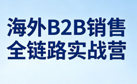 雨哥·海外B2B销售全链路实战营亿创资源网_优质资源分享平台_一站式资源获取亿创资源网 | 优质资源分享平台_一站式资源获取