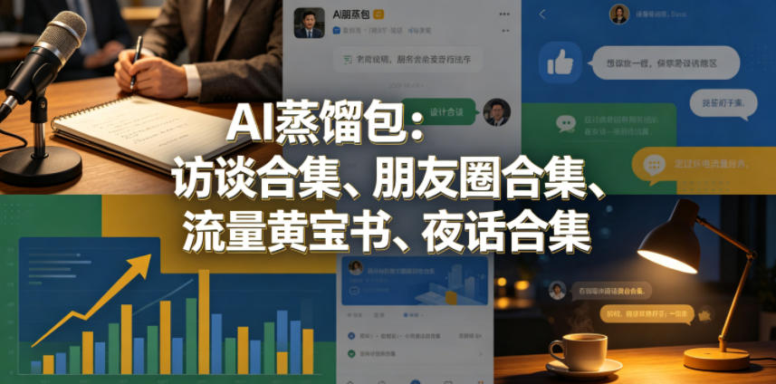 AI蒸馏包：访谈合集、朋友圈合集、流量黄宝书、夜话合集【文档】亿创资源网_优质资源分享平台_一站式资源获取亿创资源网 | 优质资源分享平台_一站式资源获取