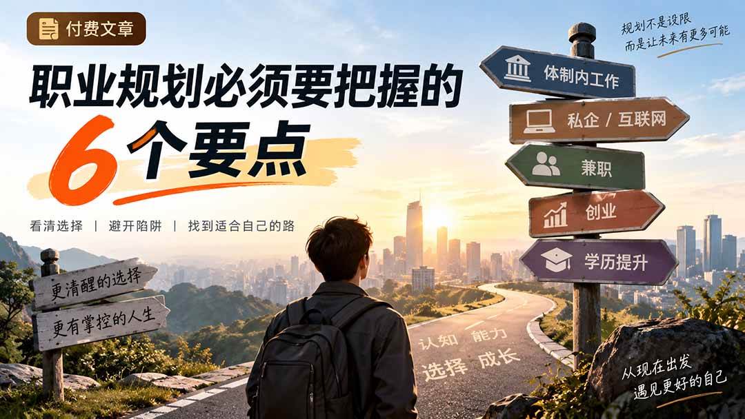 （20422期）付费文章：职业规划必须要把握的6个要点亿创资源网_优质资源分享平台_一站式资源获取亿创资源网 | 优质资源分享平台_一站式资源获取