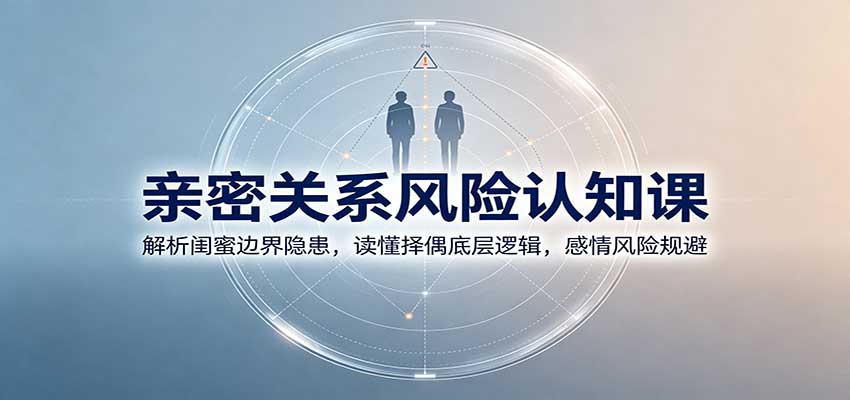 亲密关系风险认知课：解析闺蜜边界隐患，读懂择偶底层逻辑，感情风险规避亿创资源网_优质资源分享平台_一站式资源获取亿创资源网 | 优质资源分享平台_一站式资源获取