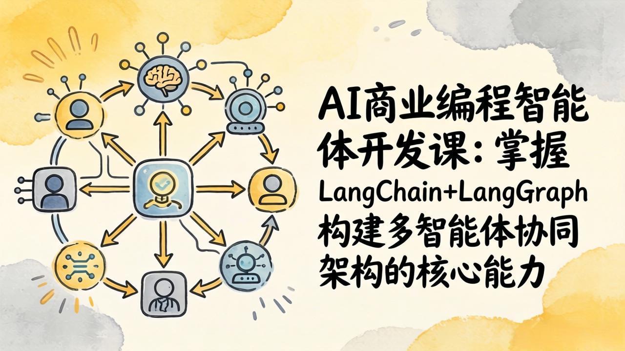 AI商业编程智能体开发课：掌握LangChain+LangGraph构建多智能体协同架构的核心能力亿创资源网_优质资源分享平台_一站式资源获取亿创资源网 | 优质资源分享平台_一站式资源获取