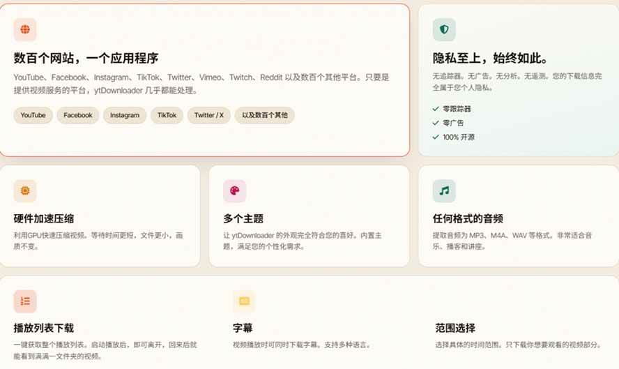 (20796期)YouTube、B站超100+平台视频免费下载, 超级好用,多平台免费开源热门视频下载器 ytDownloader (20796期)YouTube、B站超100+平台视频免费下载, 超级好用,多平台免费开源热门视频下载器 ytDownloader