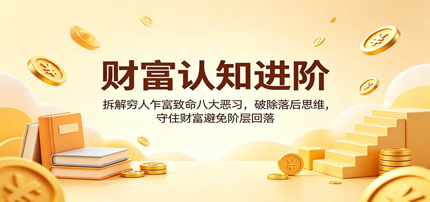 财富认知进阶：拆解穷人乍富致命八大恶习，破除落后思维，守住财富避免阶层回落亿创资源网_优质资源分享平台_一站式资源获取亿创资源网 | 优质资源分享平台_一站式资源获取