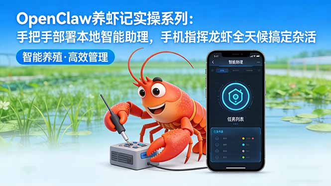 OpenClaw养虾记实操系列：手把手部署本地智能助理，手机指挥龙虾全天候搞定杂活亿创资源网_优质资源分享平台_一站式资源获取亿创资源网 | 优质资源分享平台_一站式资源获取
