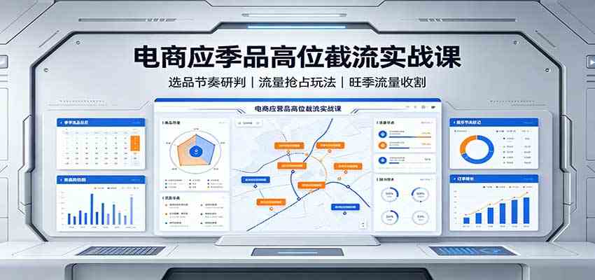 电商应季品高位截流实战课：选品节奏研判，流量抢占玩法，旺季流量收割亿创资源网_优质资源分享平台_一站式资源获取亿创资源网 | 优质资源分享平台_一站式资源获取