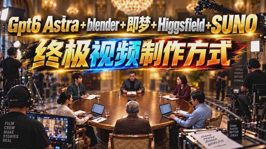 (20588期)GPT-6 Astra+Blender+即梦+Higgsfield+Suno=终极视频制作方式(无水印)亿创资源网_优质资源分享平台_一站式资源获取亿创资源网 | 优质资源分享平台_一站式资源获取