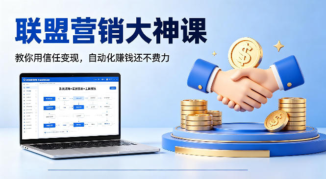 联盟营销大神课，教你用信任变现，自动化賺钱还不费力【原创双语字幕】亿创资源网_优质资源分享平台_一站式资源获取亿创资源网 | 优质资源分享平台_一站式资源获取