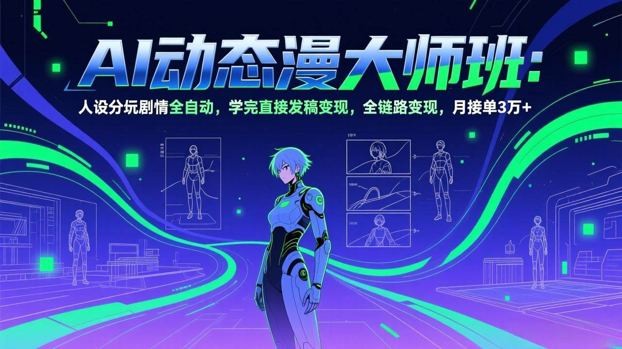 （17402期）AI动态漫剧大师班：人设分镜剧情全自动，学完直接发稿变现，全链路变现，月接单3万+亿创资源网_优质资源分享平台_一站式资源获取亿创资源网 | 优质资源分享平台_一站式资源获取