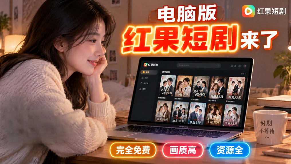 手机看短剧费眼？电脑版红果短剧来了，完全免费、画质高、资源全亿创资源网_优质资源分享平台_一站式资源获取亿创资源网 | 优质资源分享平台_一站式资源获取