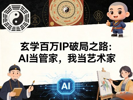 玄学百万IP破局之路：AI当管家，我当艺术家亿创资源网_优质资源分享平台_一站式资源获取亿创资源网 | 优质资源分享平台_一站式资源获取