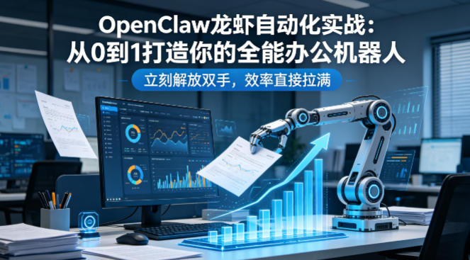 OpenClaw龙虾自动化实战：从0到1打造你的全能办公机器人，立刻解放双手，效率直接拉满亿创资源网_优质资源分享平台_一站式资源获取亿创资源网 | 优质资源分享平台_一站式资源获取