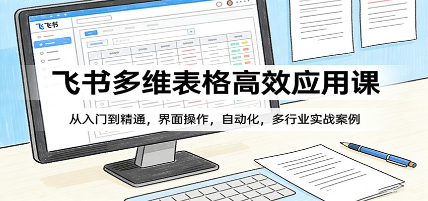 飞书多维表格高效应用课：从入门到精通，界面操作，自动化，多行业实战案例亿创资源网_优质资源分享平台_一站式资源获取亿创资源网 | 优质资源分享平台_一站式资源获取