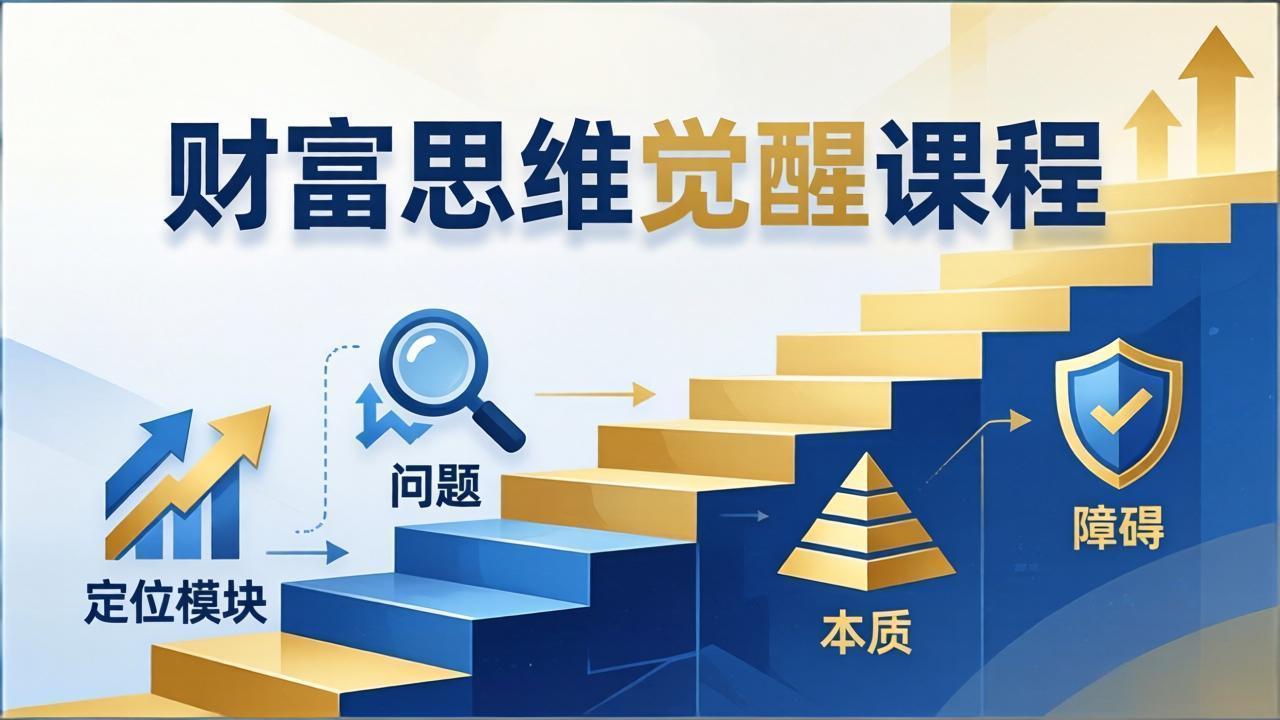 财富思维觉醒第十期：3天大课四大模块，精准定位问题看清本质，扫清人生障碍亿创资源网_优质资源分享平台_一站式资源获取亿创资源网 | 优质资源分享平台_一站式资源获取