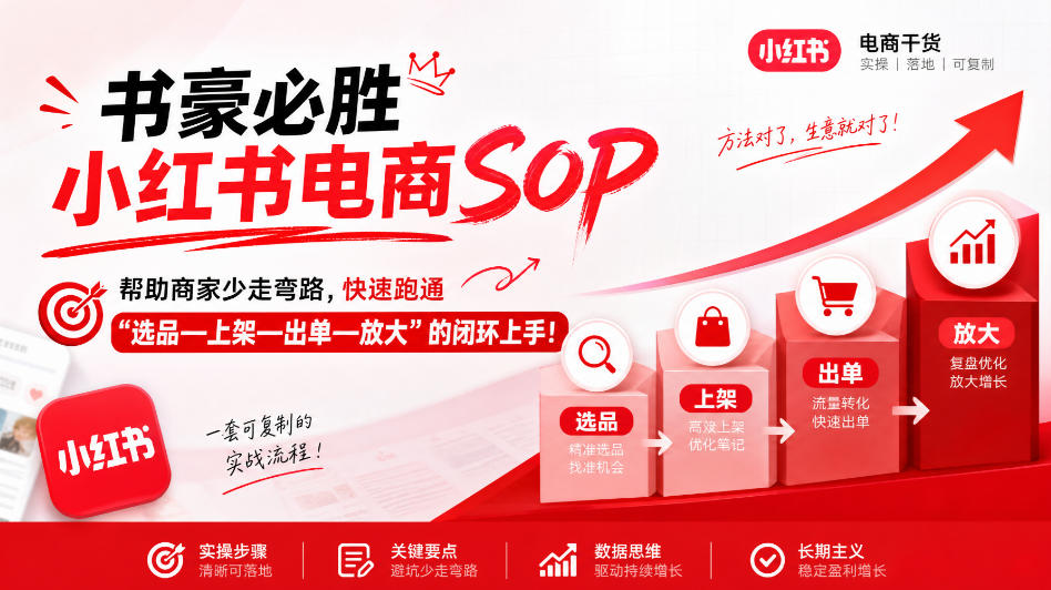 书豪必胜小红书电商sop,帮助商家少走弯路,快速跑通”选品—上架—出单—放大”的闭环(更新9月)亿创资源网_优质资源分享平台_一站式资源获取亿创资源网 | 优质资源分享平台_一站式资源获取
