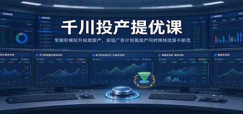 千川投产提优课:掌握阶梯拉升投放投产,实现广告计划提投产同时维持流量不断流亿创资源网_优质资源分享平台_一站式资源获取亿创资源网 | 优质资源分享平台_一站式资源获取