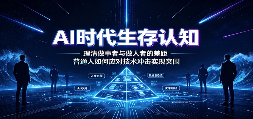 AI时代生存认知：理清做事者与做人者的差距，普通人如何应对技术冲击实现突围亿创资源网_优质资源分享平台_一站式资源获取亿创资源网 | 优质资源分享平台_一站式资源获取