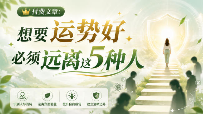 付费文章:想要运势好,必须远离这5种人亿创资源网_优质资源分享平台_一站式资源获取亿创资源网 | 优质资源分享平台_一站式资源获取