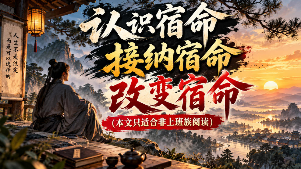 某公众号付费文章:认识宿命,接纳宿命,改变宿命(本文只适合非上班族阅读)亿创资源网_优质资源分享平台_一站式资源获取亿创资源网 | 优质资源分享平台_一站式资源获取