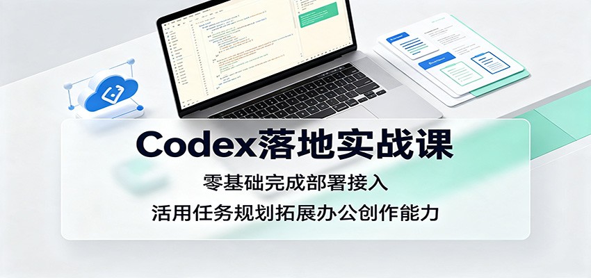 Codex落地实战课：零基础完成部署接入，活用任务规划拓展办公创作能力亿创资源网_优质资源分享平台_一站式资源获取亿创资源网 | 优质资源分享平台_一站式资源获取