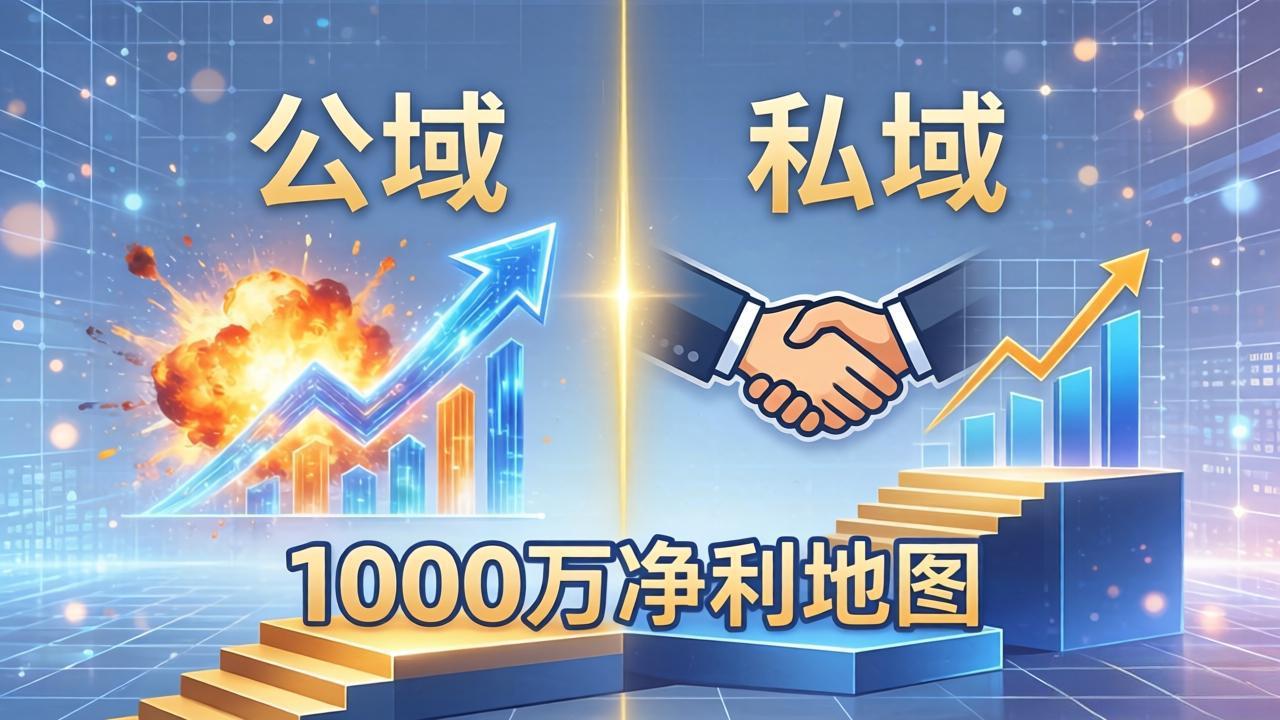 公域玩命出爆款，私域悄悄做成交：这套AI内训课，2026给你打通1000万净利的地图亿创资源网_优质资源分享平台_一站式资源获取亿创资源网 | 优质资源分享平台_一站式资源获取