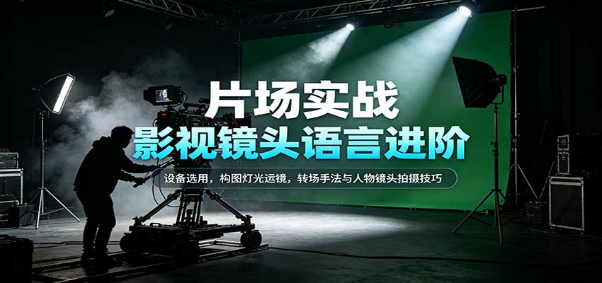 影视镜头语言进阶:设备选用,构图灯光运镜,转场手法与人物镜头拍摄技巧亿创资源网_优质资源分享平台_一站式资源获取亿创资源网 | 优质资源分享平台_一站式资源获取