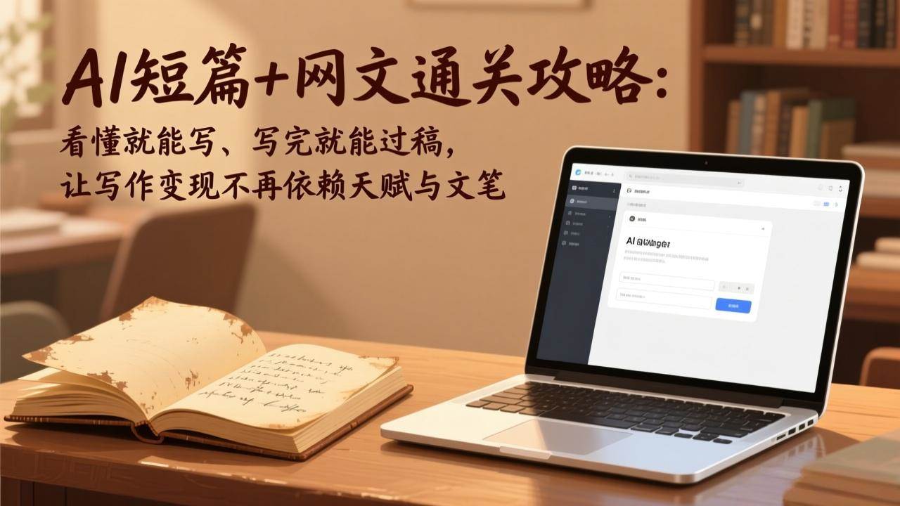 （17515期）AI短篇+网文通关攻略：看懂就能写、写完就能过稿，让写作变现不再依赖天赋与文笔亿创资源网_优质资源分享平台_一站式资源获取亿创资源网 | 优质资源分享平台_一站式资源获取