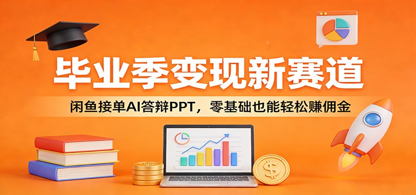 毕业季变现新赛道：闲鱼接单AI答辩PPT，零基础也能轻松赚佣金亿创资源网_优质资源分享平台_一站式资源获取亿创资源网 | 优质资源分享平台_一站式资源获取