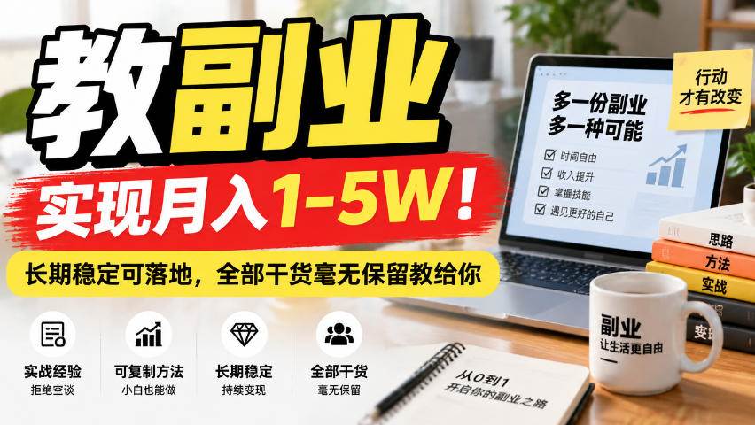 (20806期)“教副业”实现月入1-5W!长期稳定可落地,全部干货毫无保留教给你亿创资源网_优质资源分享平台_一站式资源获取亿创资源网 | 优质资源分享平台_一站式资源获取
