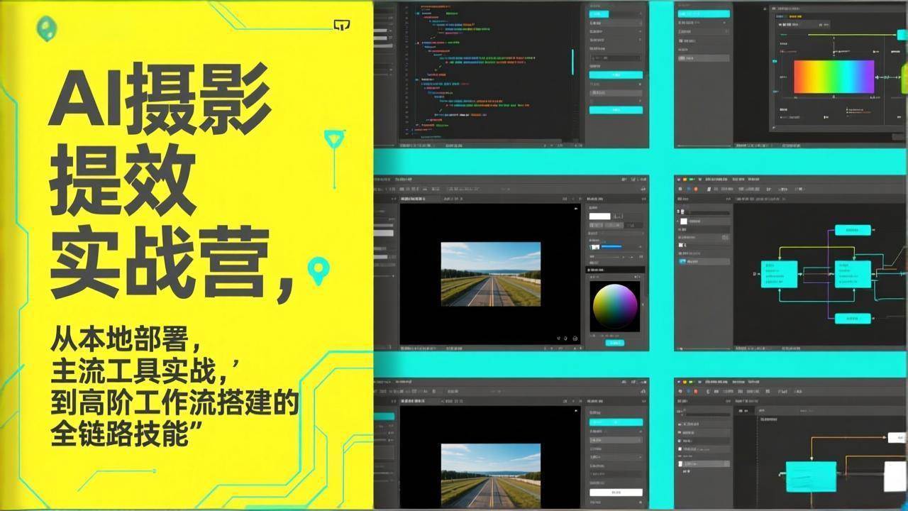 （17393期）AI+摄影提效实战营，从本地部署，主流工具实战，到高阶工作流搭建的全链路技能亿创资源网_优质资源分享平台_一站式资源获取亿创资源网 | 优质资源分享平台_一站式资源获取