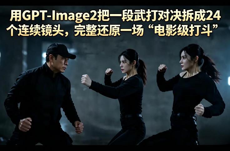 用GPT-Image2把一段武打对决拆成24个连续镜头，完整还原一场“电影级打斗”亿创资源网_优质资源分享平台_一站式资源获取亿创资源网 | 优质资源分享平台_一站式资源获取