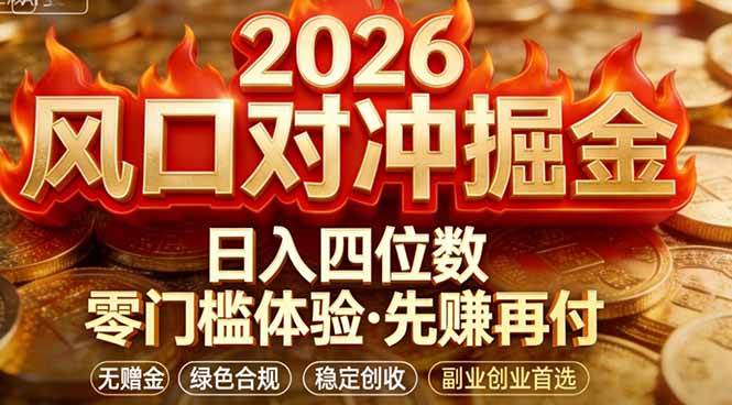 （17631期）2026美金对冲套利，无赠金对冲策略保驾护航，低门槛易上手实操。单人单日收益2000+亿创资源网_优质资源分享平台_一站式资源获取亿创资源网 | 优质资源分享平台_一站式资源获取