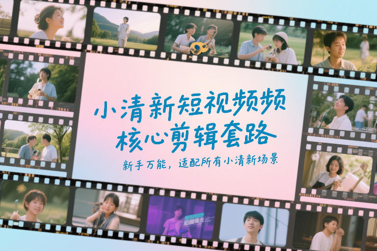 小清新短视频核心剪辑套路，新手万能，适配所有小清新场景亿创资源网_优质资源分享平台_一站式资源获取亿创资源网 | 优质资源分享平台_一站式资源获取