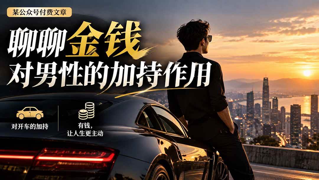 (20627期)【无水印】某公众号付费文章:聊聊金钱对男性的加持作用亿创资源网_优质资源分享平台_一站式资源获取亿创资源网 | 优质资源分享平台_一站式资源获取