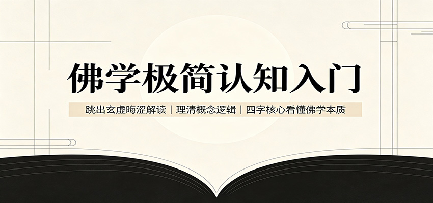 佛学极简认知入门:跳出玄虚晦涩解读,理清概念逻辑,四字核心看懂佛学本质亿创资源网_优质资源分享平台_一站式资源获取亿创资源网 | 优质资源分享平台_一站式资源获取