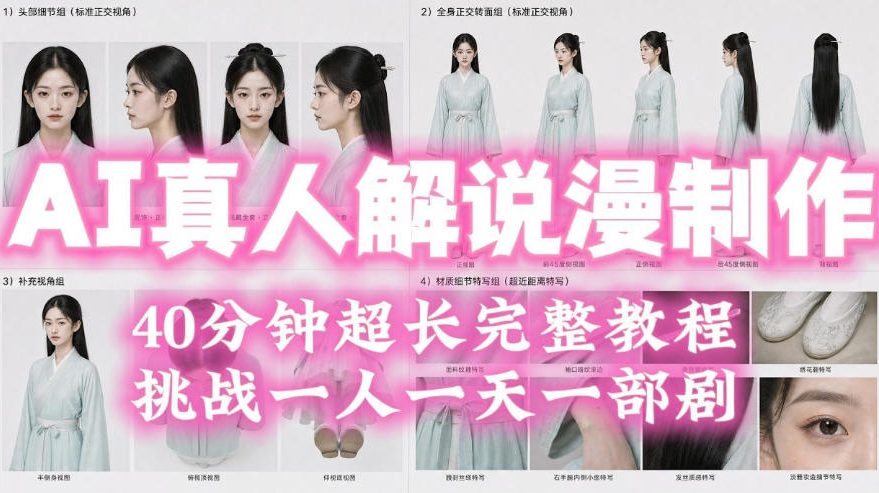 2026年AI真人解说漫剧自动批量化制作教程，40分钟超长完整，自动批量化制作，挑战一人一天一部剧！亿创资源网_优质资源分享平台_一站式资源获取亿创资源网 | 优质资源分享平台_一站式资源获取