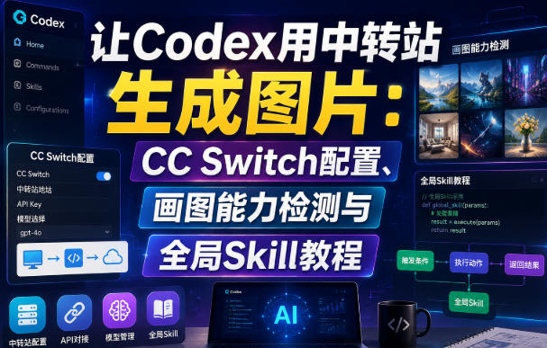 让Codex用中转站生成图片：CC Switch配置、画图能力检测与全局Skill教程亿创资源网_优质资源分享平台_一站式资源获取亿创资源网 | 优质资源分享平台_一站式资源获取