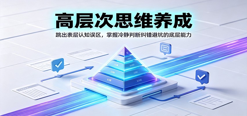 高层次思维养成:跳出表层认知误区,掌握冷静判断纠错避坑的底层能力亿创资源网_优质资源分享平台_一站式资源获取亿创资源网 | 优质资源分享平台_一站式资源获取